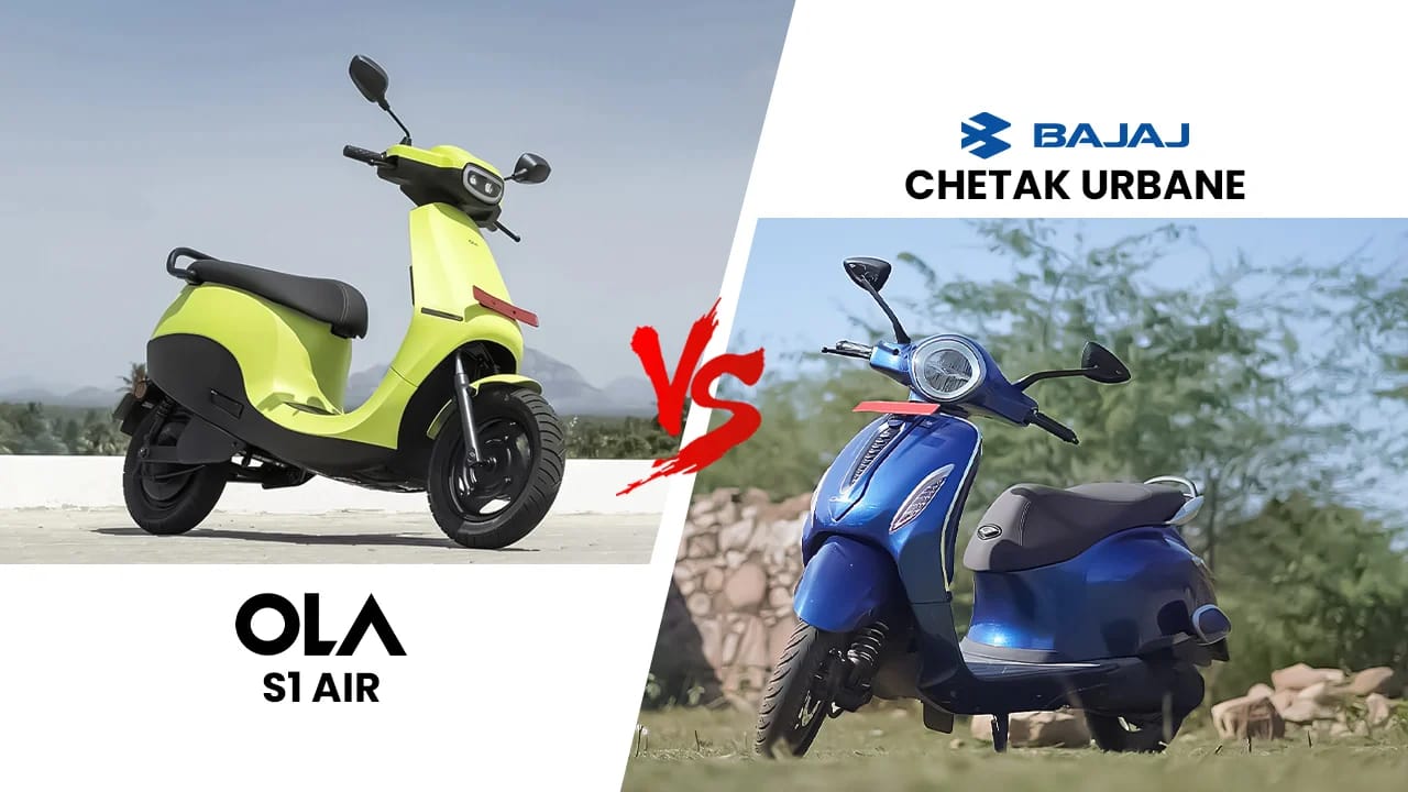 Ola S1 Air vs Bajaj Chetak Urbane: Best Urban EV? Ola S1 Air vs Bajaj Chetak Urbane: Best Urban EV?