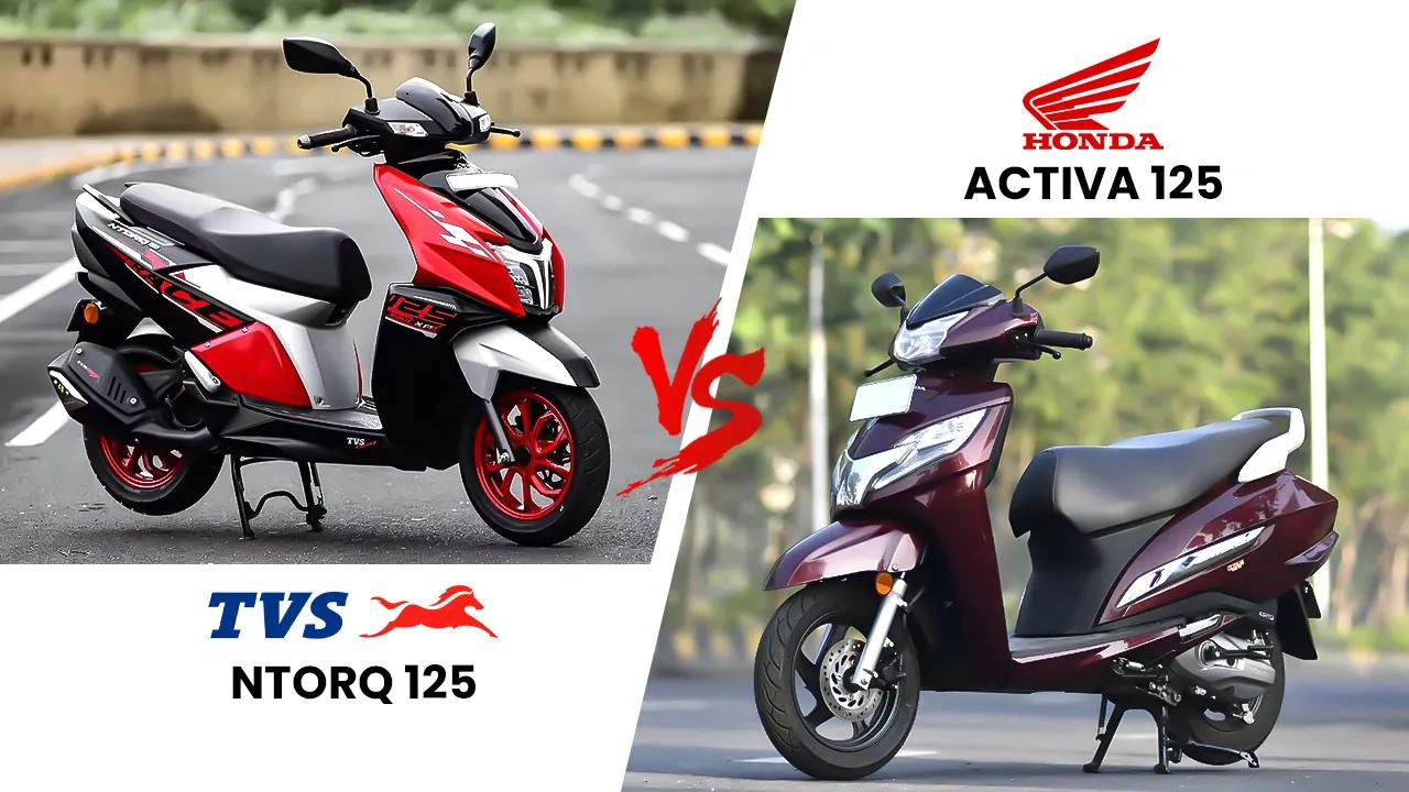 TVS NTorq 125 vs Honda Activa 125 – Which Scooter Wins? TVS NTorq 125 vs Honda Activa 125 – Which Scooter Wins?