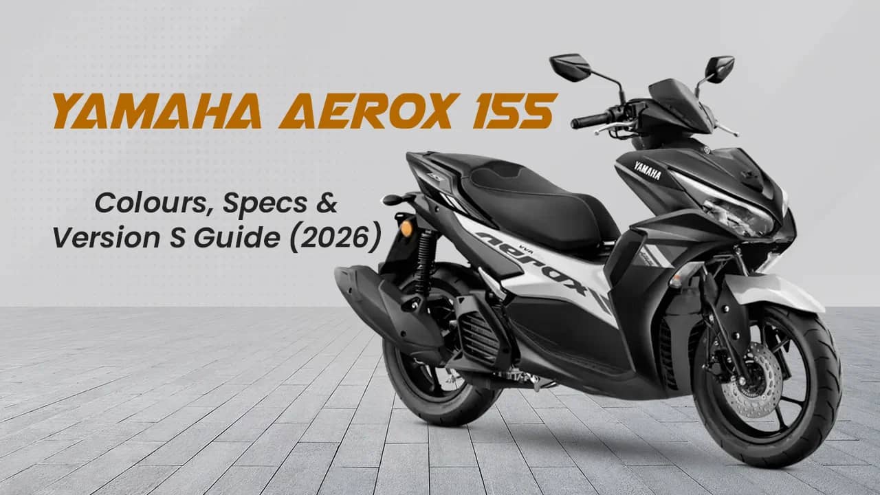 Yamaha Aerox 155: Colours, Specs & Version S Guide (2026) Yamaha Aerox 155: Colours, Specs & Version S Guide (2026)