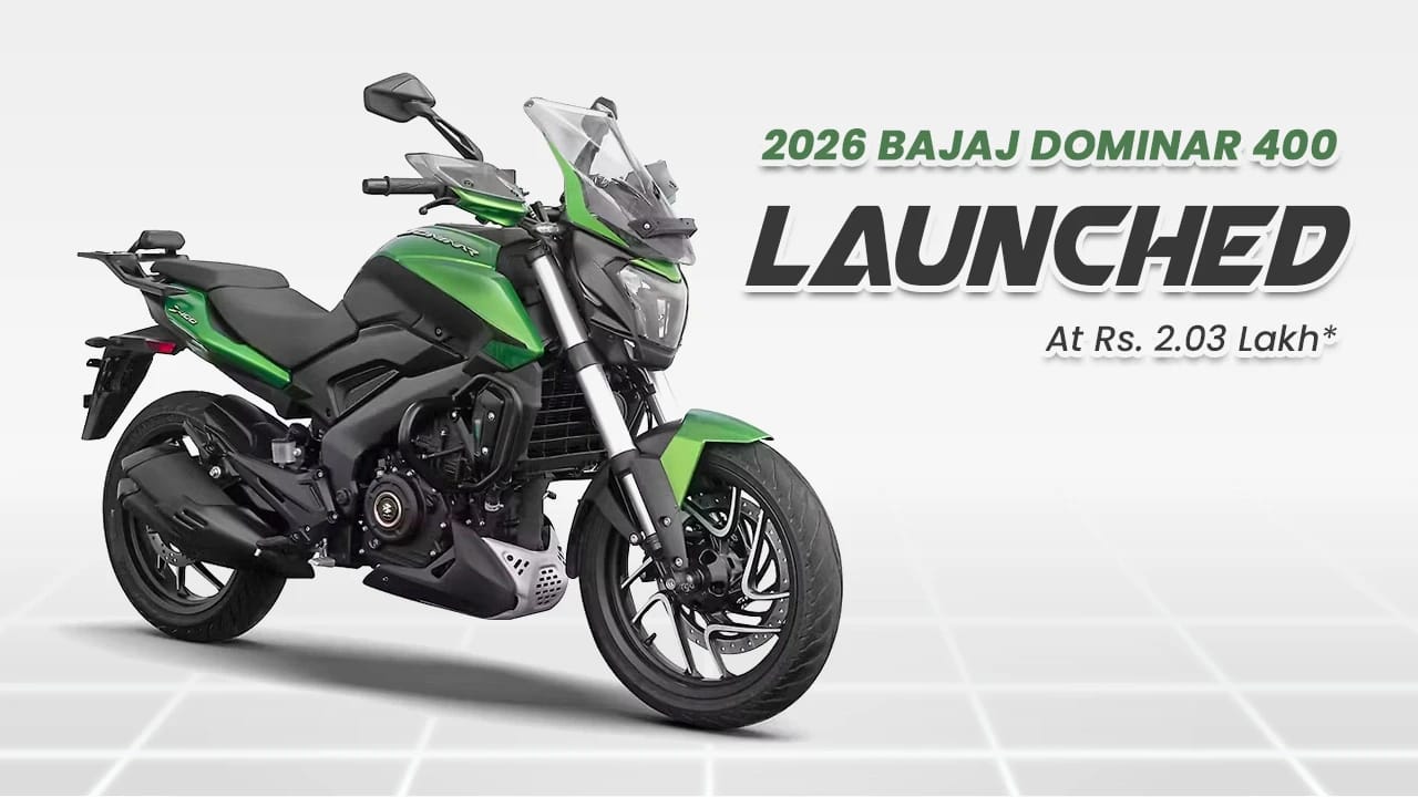 2026 Bajaj Dominar 400: 350cc Engine, Rs. 2.03 Lakh Price 2026 Bajaj Dominar 400: 350cc Engine, Rs. 2.03 Lakh Price
