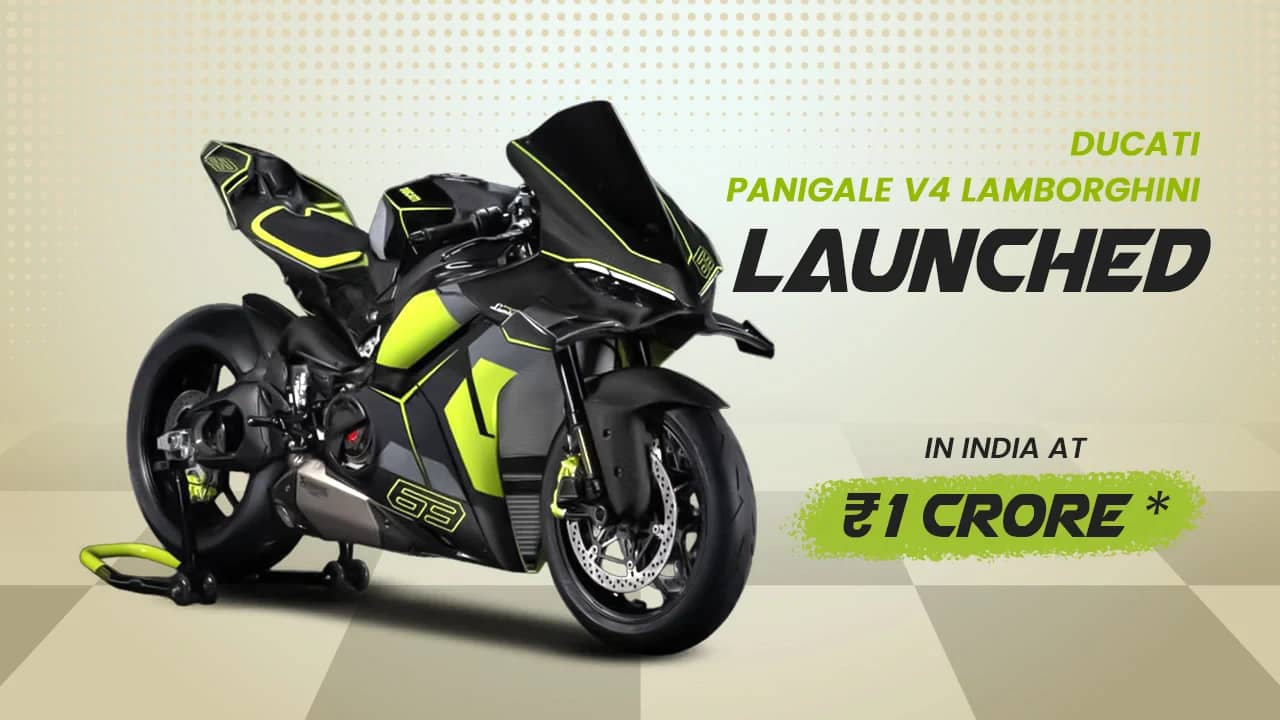 Ducati Panigale V4 Lamborghini Launched in India at ₹1 Crore Ducati Panigale V4 Lamborghini Launched in India at ₹1 Crore