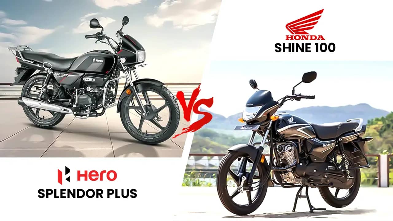 Hero Splendor Plus vs Honda Shine 100: Mileage & Reliability Hero Splendor Plus vs Honda Shine 100: Mileage & Reliability