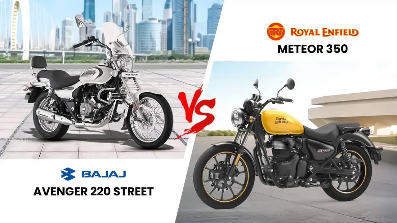 Bajaj Avenger 220 Street vs Royal Enfield Meteor 350 — The Real Cruiser Battle Under ₹2 Lakh Bajaj Avenger 220 Street vs Royal Enfield Meteor 350 — The Real Cruiser Battle Under ₹2 Lakh
