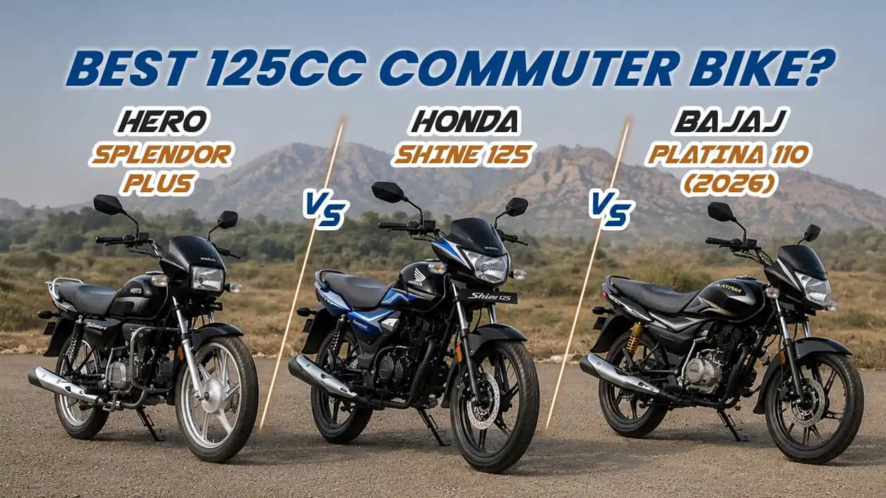 Honda Shine 125 vs Hero Splendor Plus vs Bajaj Platina 110 (2026): Best 125cc Commuter Bike? Honda Shine 125 vs Hero Splendor Plus vs Bajaj Platina 110 (2026): Best 125cc Commuter Bike?