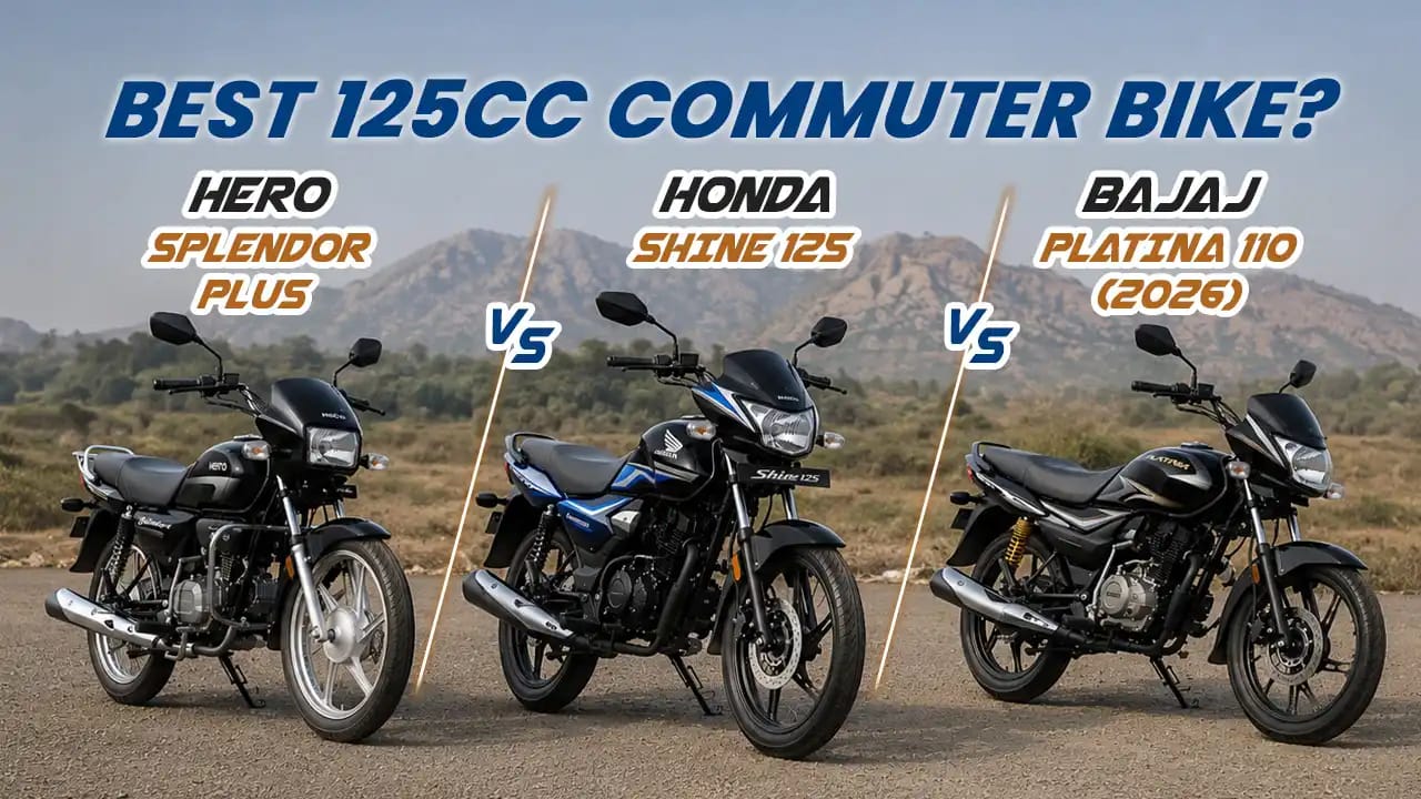Honda Shine 125 vs Hero Splendor Plus vs Bajaj Platina 110 (2026): Best 125cc Commuter Bike? Honda Shine 125 vs Hero Splendor Plus vs Bajaj Platina 110 (2026): Best 125cc Commuter Bike?