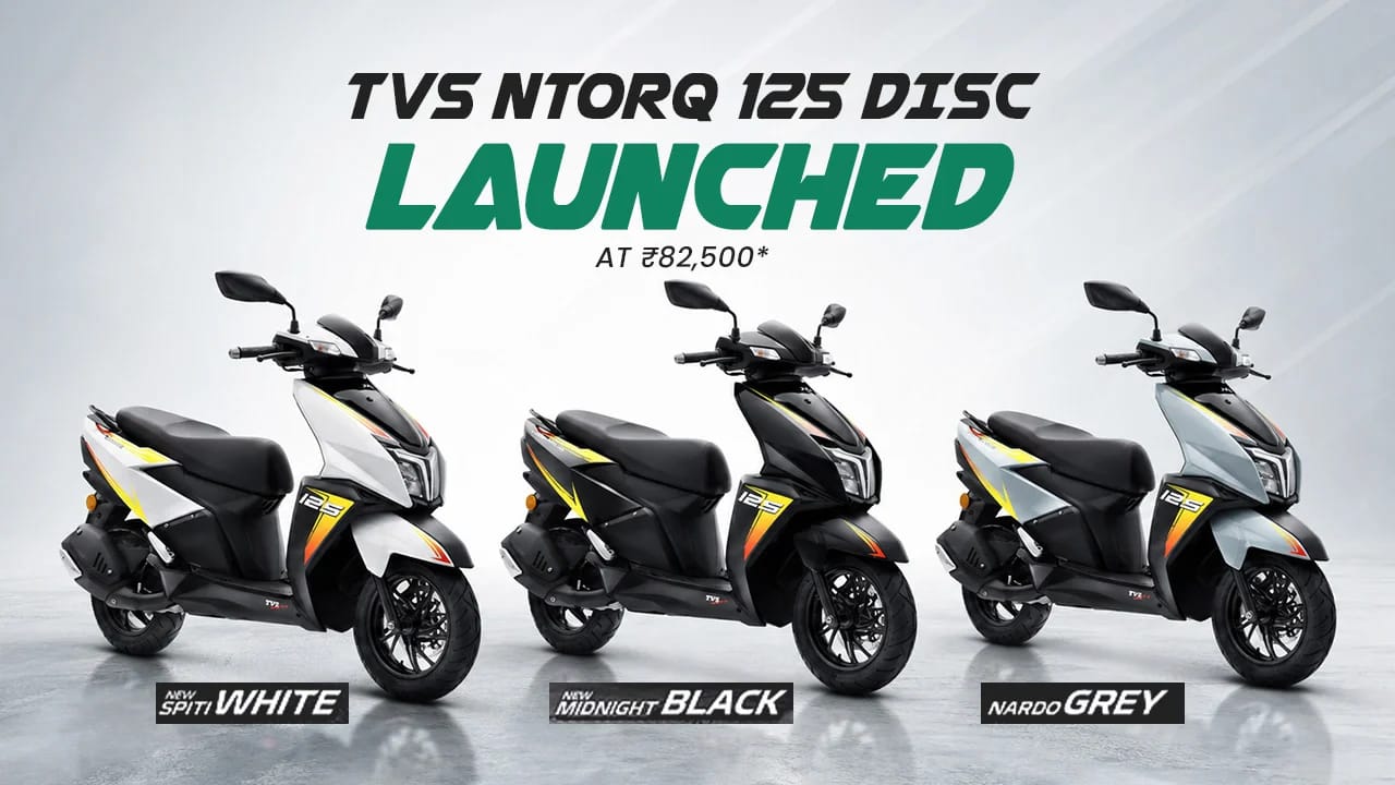 TVS NTorq 125 Disc Launched at ₹82,500: TVS Sweetens the 125cc Scooter Deal TVS NTorq 125 Disc Launched at ₹82,500: TVS Sweetens the 125cc Scooter Deal