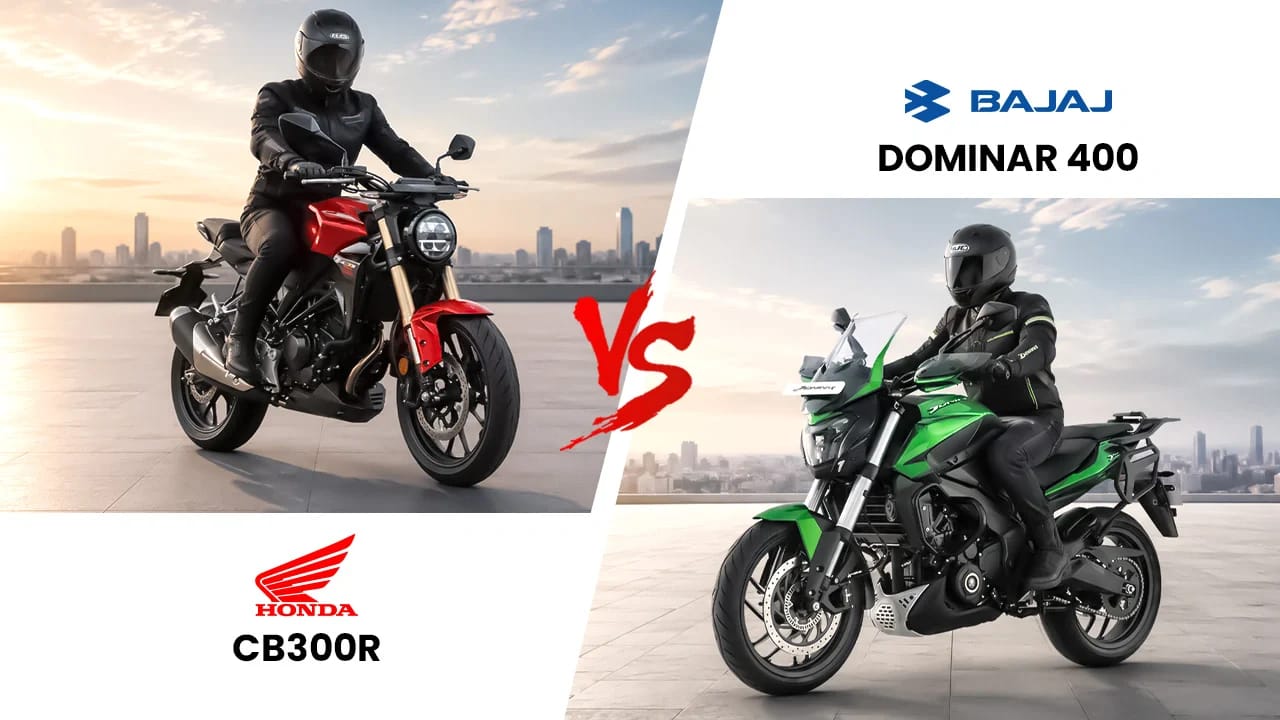 Honda CB300R vs Bajaj Dominar 400: Which One Actually Makes Sense for Everyday Riding? Honda CB300R vs Bajaj Dominar 400: Which One Actually Makes Sense for Everyday Riding?