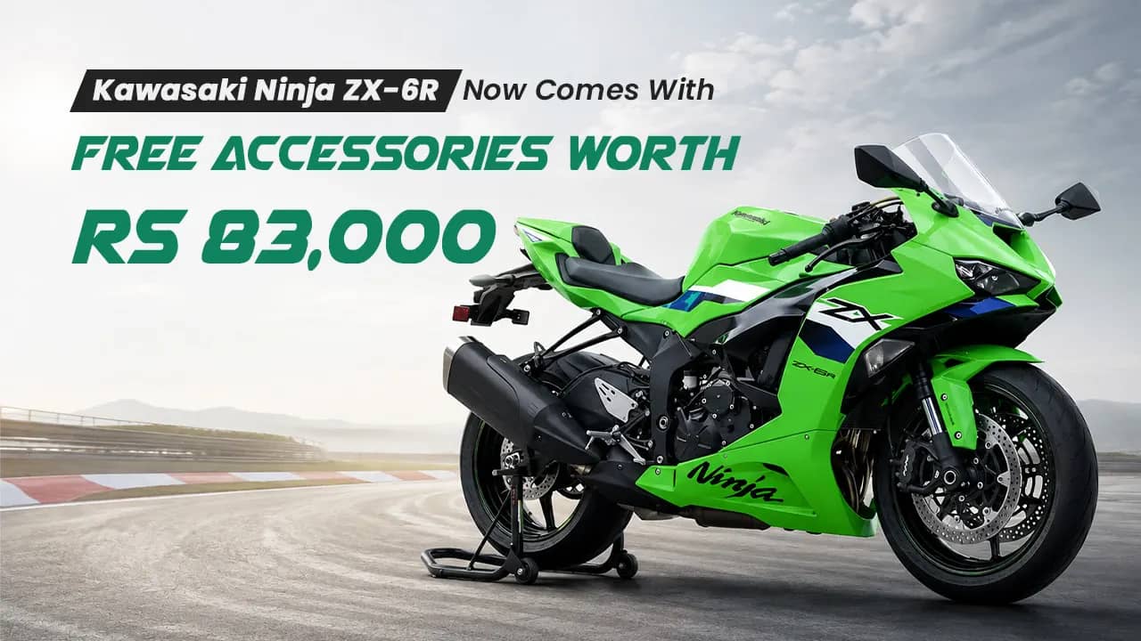 Kawasaki Ninja ZX-6R Now Comes With Free Accessories Worth Rs 83,000 Kawasaki Ninja ZX-6R Now Comes With Free Accessories Worth Rs 83,000