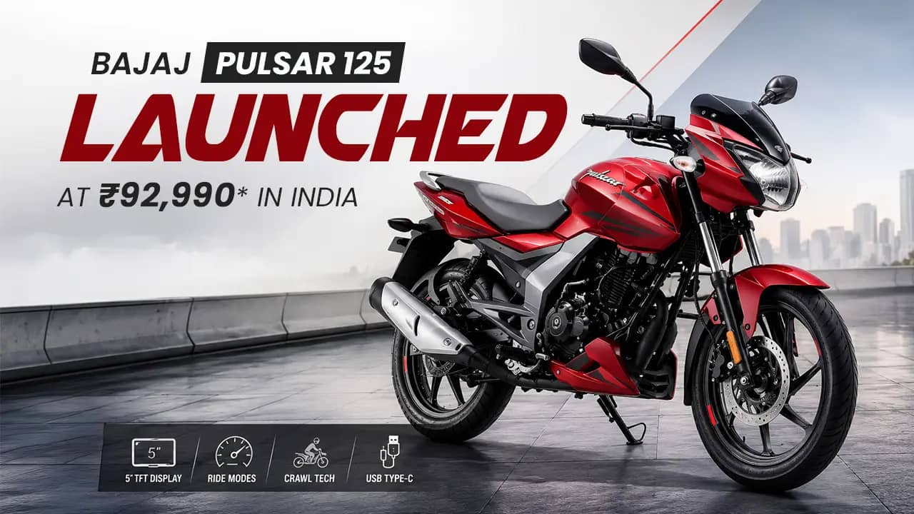 Bajaj Pulsar 125 Launched at ₹92,990 in India: New Tech, Price, Specs and Verdict Bajaj Pulsar 125 Launched at ₹92,990 in India: New Tech, Price, Specs and Verdict