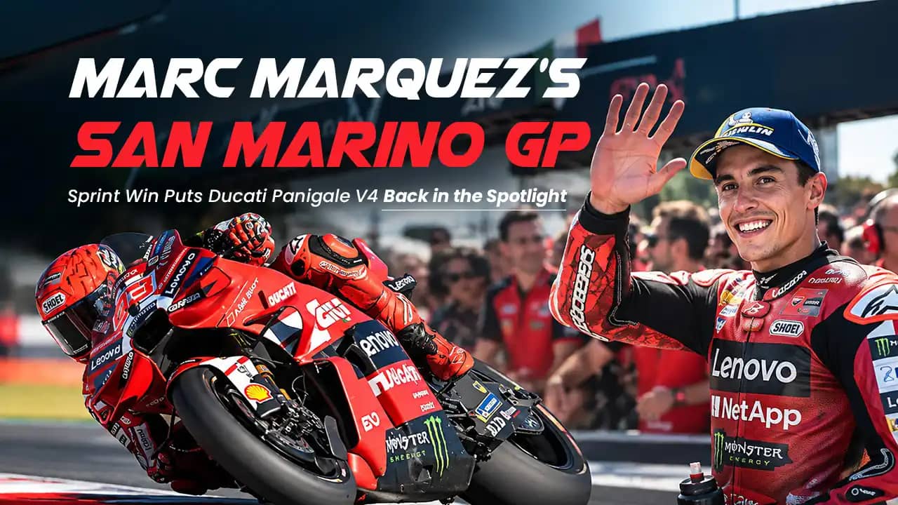 Marc Marquez's San Marino GP Sprint Win Puts Ducati Panigale V4 Back in the Spotlight Marc Marquez's San Marino GP Sprint Win Puts Ducati Panigale V4 Back in the Spotlight