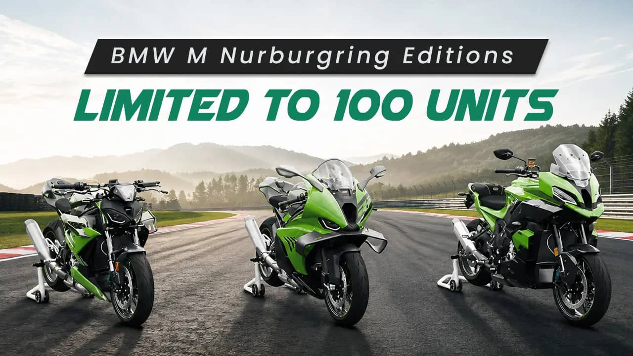 BMW M 1000 RR, R and XR Nürburgring Edition: Only 100 Units Each, No India Confirmation Yet BMW M 1000 RR, R and XR Nürburgring Edition: Only 100 Units Each, No India Confirmation Yet