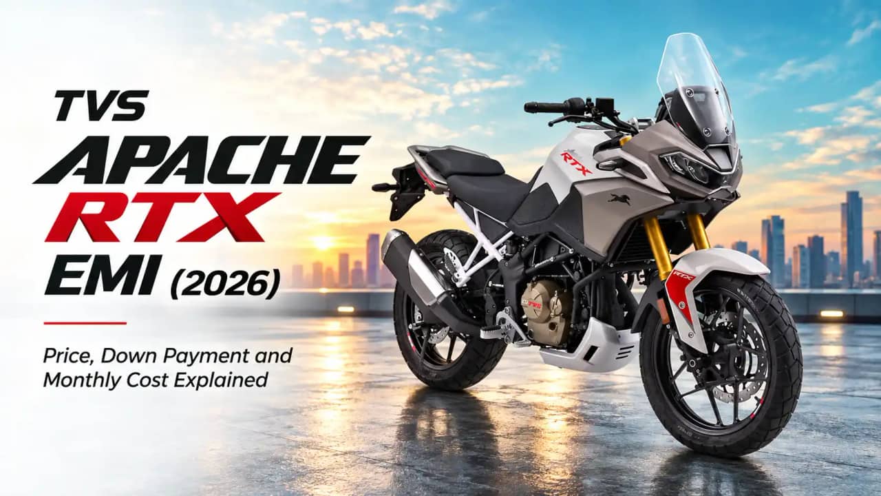 TVS Apache RTX EMI Down Payment and a Touring Ready Purchase Budget TVS Apache RTX EMI Down Payment and a Touring Ready Purchase Budget