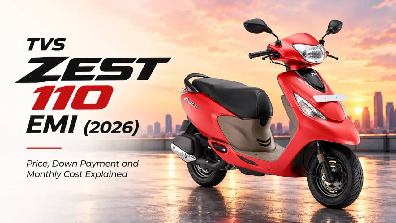 TVS Zest 110 EMI and On Road Cost for Short Everyday Journeys TVS Zest 110 EMI and On Road Cost for Short Everyday Journeys