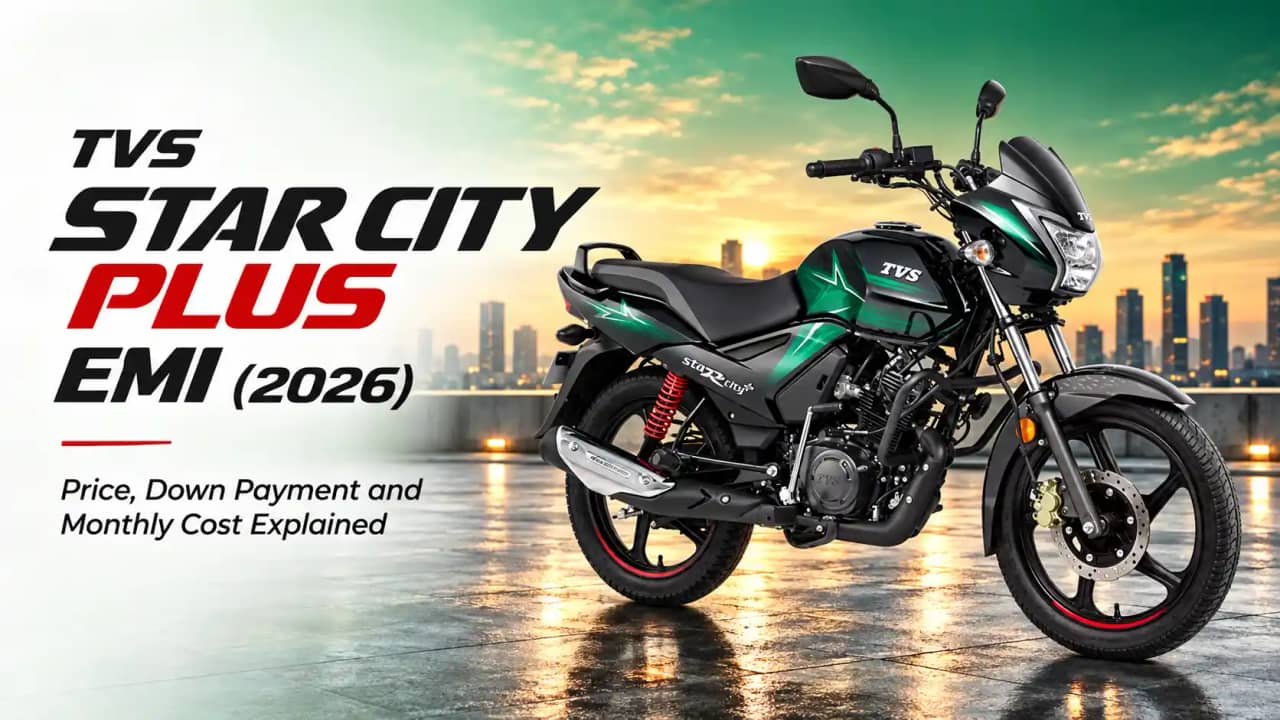 TVS Star City Plus EMI and Down Payment for a Long Daily Commute TVS Star City Plus EMI and Down Payment for a Long Daily Commute