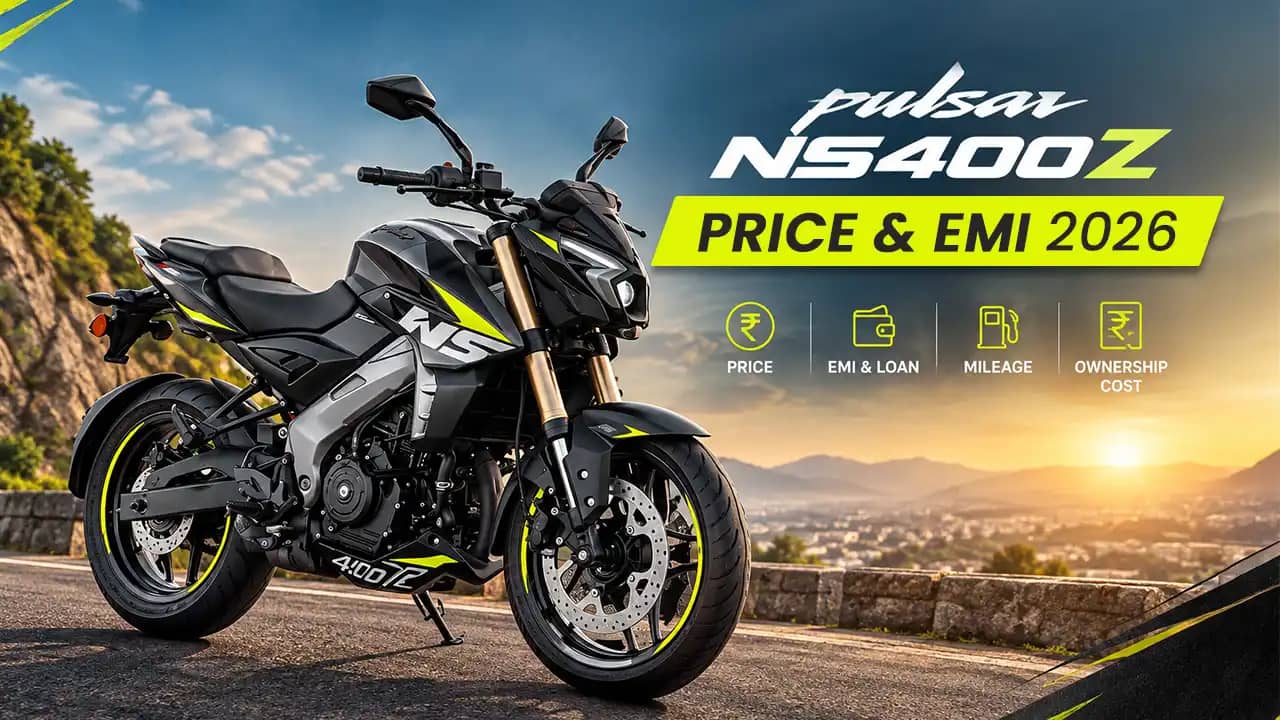 Pulsar NS400Z Price in India 2026: EMI, Loan, Mileage and Ownership Cost Pulsar NS400Z Price in India 2026: EMI, Loan, Mileage and Ownership Cost