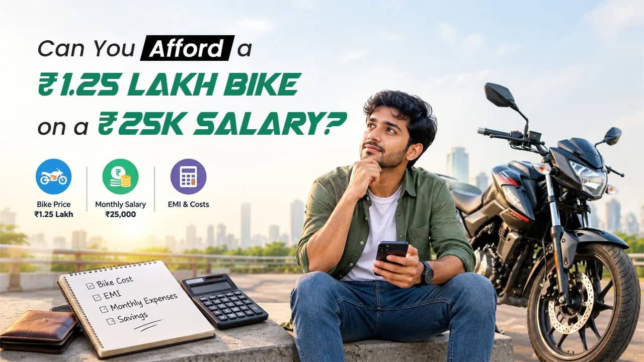 Can You Buy a ₹1.25 Lakh Bike on a ₹25,000 Salary? The Real Monthly Maths Can You Buy a ₹1.25 Lakh Bike on a ₹25,000 Salary? The Real Monthly Maths